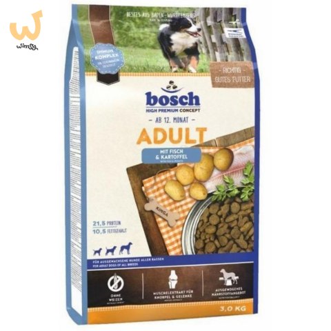 BOSCH Adult Fish & Potato - sucha karma dla psa - 3 kg BOSCH Adult Fish & Potato - sucha karma dla psa - 3 kg
