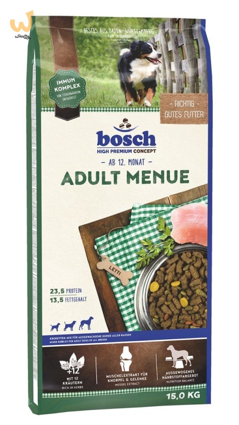 BOSCH Adult Menue - sucha karma dla psa - 15 kg BOSCH Adult Menue - sucha karma dla psa - 15 kg