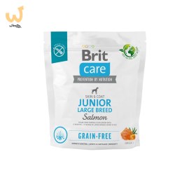 BRIT Care Grain-Free Junior Large Breed Salmon - sucha karma dla psa - 1 kg
