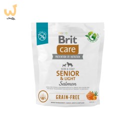 BRIT Care Grain-Free Senior & Light Salmon - sucha karma dla psa - 1 kg