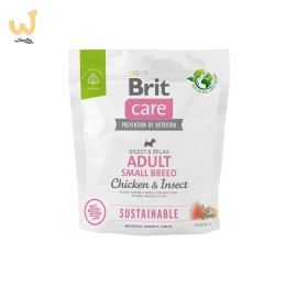 BRIT Care Sustainable Adult Small Breed Chicken & Insect - sucha karma dla psa - 1 kg
