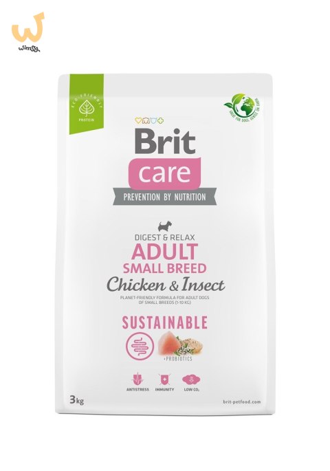 BRIT Care Sustainable Adult Small Breed Chicken & Insect - sucha karma dla psa - 3 kg BRIT Care Sustainable Adult Small Breed Chicken & Insect - sucha karma dla psa - 3 kg