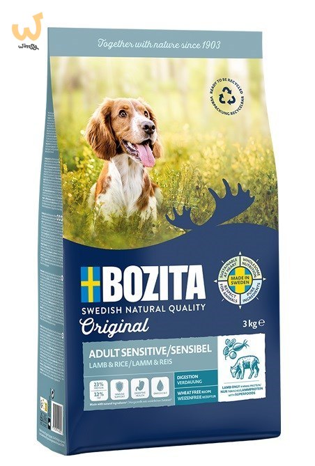 Bozita Original Adult Sensitive Jagnięcina i Ryż - sucha karma dla psa - 3 kg Bozita Original Adult Sensitive Jagnięcina i Ryż - sucha karma dla psa - 3 kg