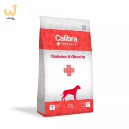 CALIBRA Veterinary Diets Diabetes /Obesity - karma dla psa - 12 kg