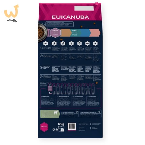 EUKANUBA Szczenie duża rasa bez zbóż jagnięcina - sucha karma dla psa - 12 kg EUKANUBA Szczenie duża rasa bez zbóż jagnięcina - sucha karma dla psa - 12 kg