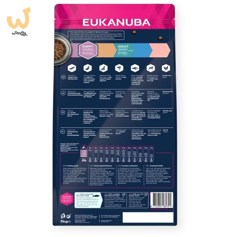 EUKANUBA Szczenie duża rasa bez zbóż ryba oceaniczna - sucha karma dla psa - 3 kg EUKANUBA Szczenie duża rasa bez zbóż ryba oceaniczna - sucha karma dla psa - 3 kg