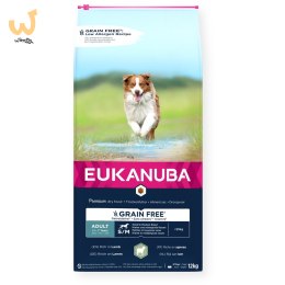 EUKANUBA dorosły mała i średnia rasa bez zbóż jagnięcina - sucha karma dla psa - 12 kg