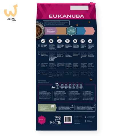 EUKANUBA dorosły mała i średnia rasa bez zbóż jagnięcina - sucha karma dla psa - 12 kg EUKANUBA dorosły mała i średnia rasa bez zbóż jagnięcina - sucha karma dla psa - 12 kg