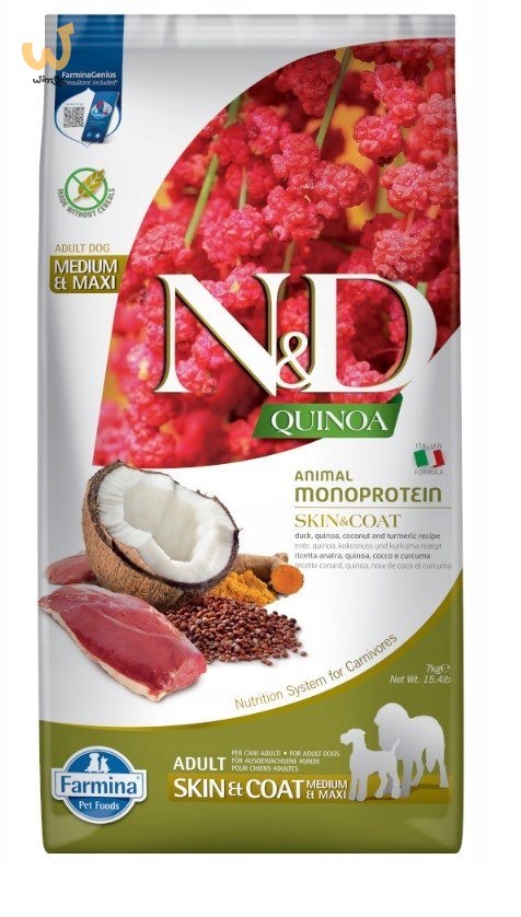FARMINA N&D Quinoa Skin & Coat Kaczka - sucha karma dla psa - 7 kg FARMINA N&D Quinoa Skin & Coat Kaczka - sucha karma dla psa - 7 kg
