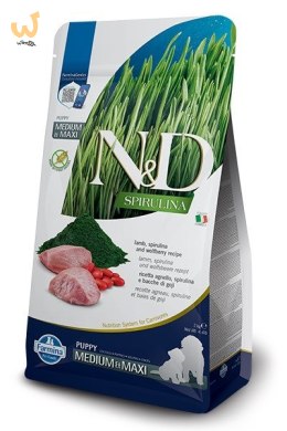 FARMINA N&D Spirulina Lamb Puppy Medium&Maxi - sucha karma dla psa - 2 kg