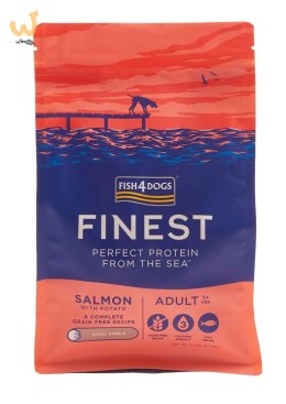 Fish4Dogs Finest z łososiem Adult (S) 1,5kg