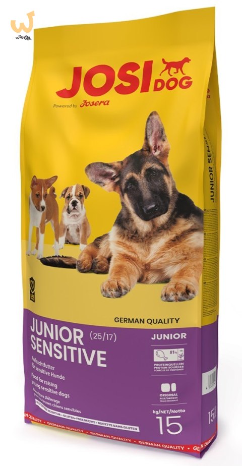 JOSERA JosiDog Junior Sensitive - sucha karma dla psa - 15 kg JOSERA JosiDog Junior Sensitive - sucha karma dla psa - 15 kg