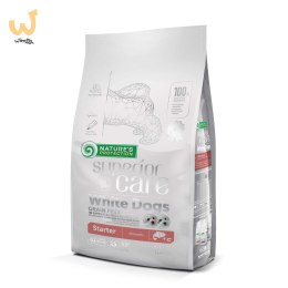 Nature's Protection White Dogs Grain Free Łosoś Starter All Breeds 1.5kg