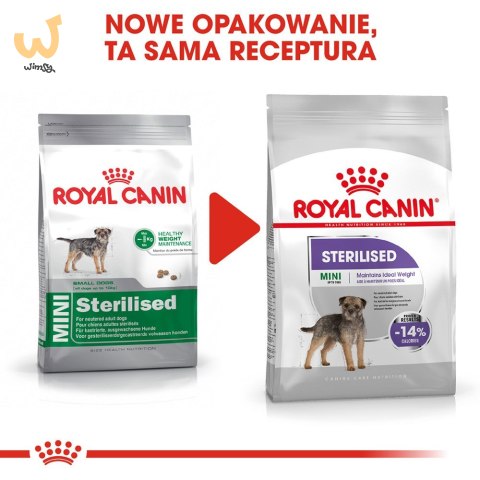 ROYAL CANIN CCN MINI STERILISED - sucha karma dla psa dorosłego - 8kg ROYAL CANIN CCN MINI STERILISED - sucha karma dla psa dorosłego - 8kg