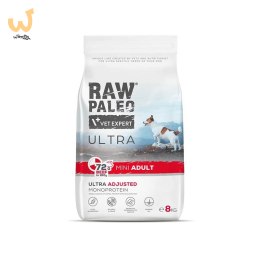 VetExpert Raw Paleo Ultra Beef Mini Adult - Karma sucha dla psów - 8kg