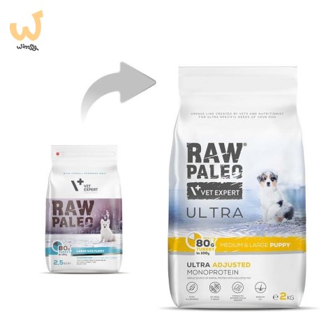 VetExpert Raw Paleo Ultra Indyk Medium&Large Puppy 2kg VetExpert Raw Paleo Ultra Indyk Medium&Large Puppy 2kg
