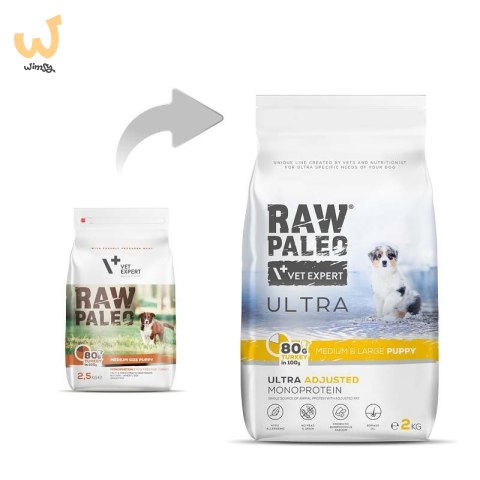 VetExpert Raw Paleo Ultra Indyk Medium&Large Puppy 2kg VetExpert Raw Paleo Ultra Indyk Medium&Large Puppy 2kg