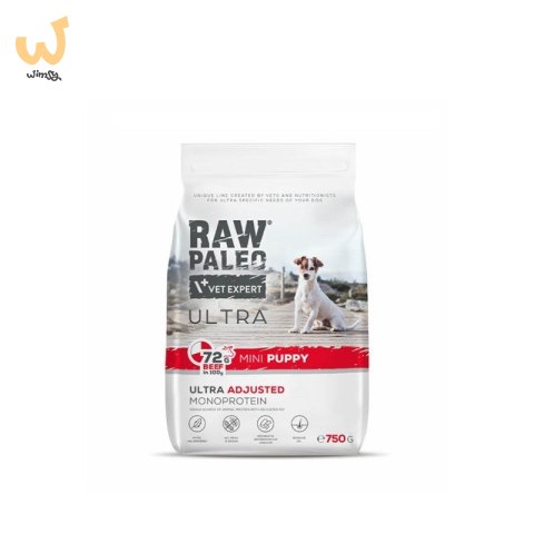 VetExpert Raw Paleo Ultra Wołowina Mini Puppy 750g