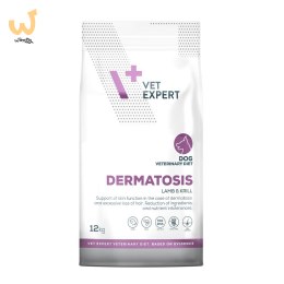 VetExpert Veterinary Diet Dermatosis dog Lamb&Krill 12kg