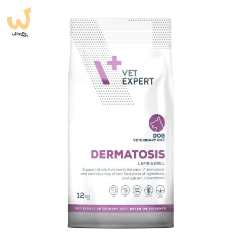 VetExpert Veterinary Diet Dermatosis dog Lamb&Krill 12kg