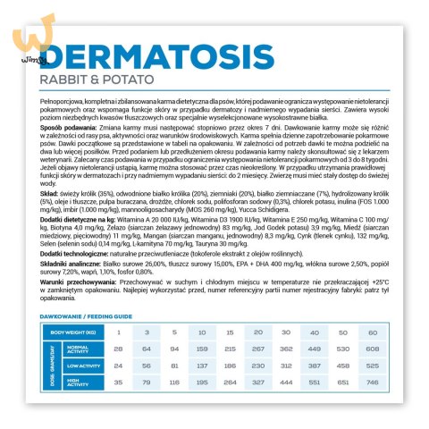 VetExpert Veterinary Diet Dermatosis dog Rabbit&Potato 2kg VetExpert Veterinary Diet Dermatosis dog Rabbit&Potato 2kg