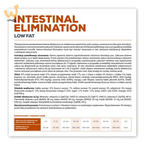 VetExpert Veterinary Diet Intestinal elimination dog 12kg VetExpert Veterinary Diet Intestinal elimination dog 12kg