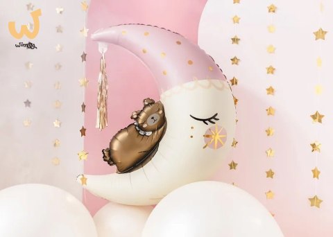 Balon foliowy Miś na księżycu 71cm x 86cm Balon foliowy Miś na księżycu 71cm x 86cm