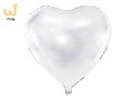 Balon foliowy Serce białe 45cm