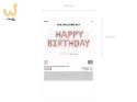 Balon foliowy dekoracja urodzinowa Happy Birthday różowe złoto 340cm x 35cm