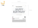 Balon foliowy dekoracja urodzinowa Happy Birthday srebrna 340cm x 35cm