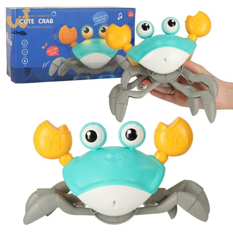 Krab pełzający interaktywny z dźwiękiem zielony Krab pełzający interaktywny z dźwiękiem zielony
