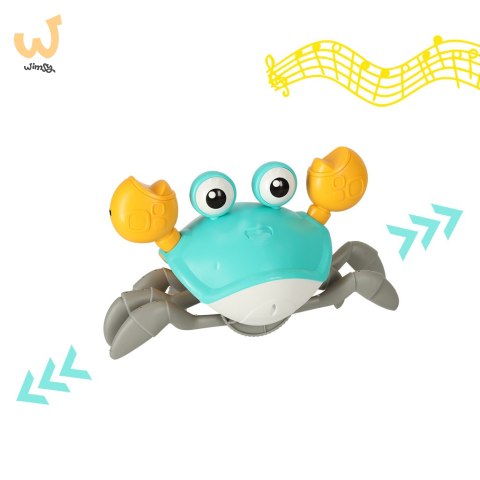 Krab pełzający interaktywny z dźwiękiem zielony Krab pełzający interaktywny z dźwiękiem zielony