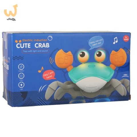 Krab pełzający interaktywny z dźwiękiem zielony Krab pełzający interaktywny z dźwiękiem zielony
