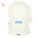 Lampka nocna dla dzieci silikonowa 8 LED USB biała astronauta