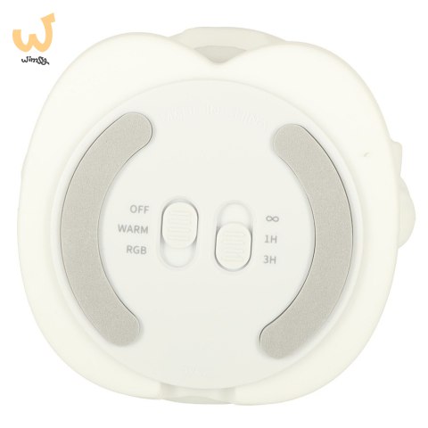 Lampka nocna dla dzieci silikonowa 8 LED USB biała astronauta Lampka nocna dla dzieci silikonowa 8 LED USB biała astronauta