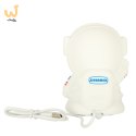 Lampka nocna dla dzieci silikonowa 8 LED USB biała astronauta