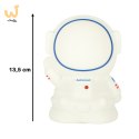 Lampka nocna dla dzieci silikonowa 8 LED USB biała astronauta