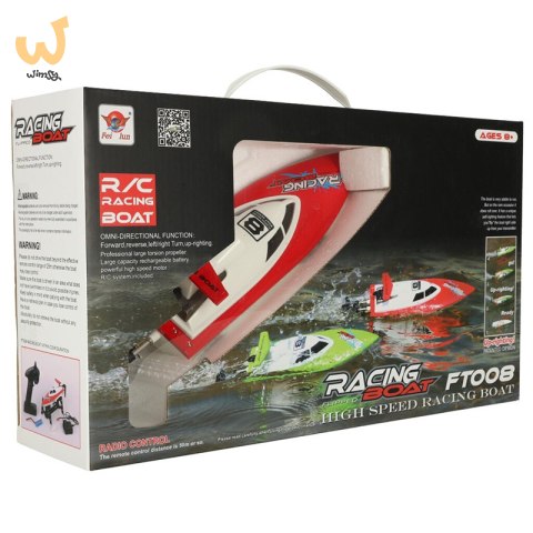 Łódź zdalnie sterowana na pilota RC FT008 czerwona Łódź zdalnie sterowana na pilota RC FT008 czerwona