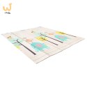 Mata edukacyjna piankowa dwustronna składana słonie alfabet 180 x 200 cm