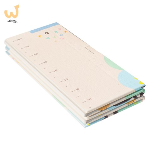 Mata edukacyjna piankowa dwustronna składana słonie alfabet 180 x 200 cm Mata edukacyjna piankowa dwustronna składana słonie alfabet 180 x 200 cm