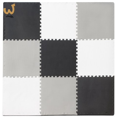 Mata edukacyjna piankowa puzzle szara 180 x 180 cm 9 elementów Mata edukacyjna piankowa puzzle szara 180 x 180 cm 9 elementów