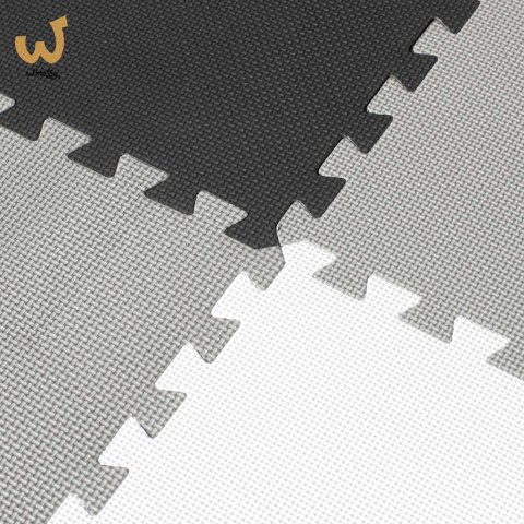 Mata edukacyjna piankowa puzzle szara 180 x 180 cm 9 elementów Mata edukacyjna piankowa puzzle szara 180 x 180 cm 9 elementów