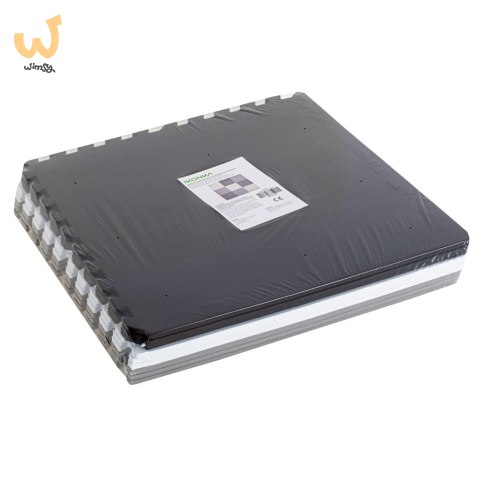Mata edukacyjna piankowa puzzle szara 180 x 180 cm 9 elementów Mata edukacyjna piankowa puzzle szara 180 x 180 cm 9 elementów