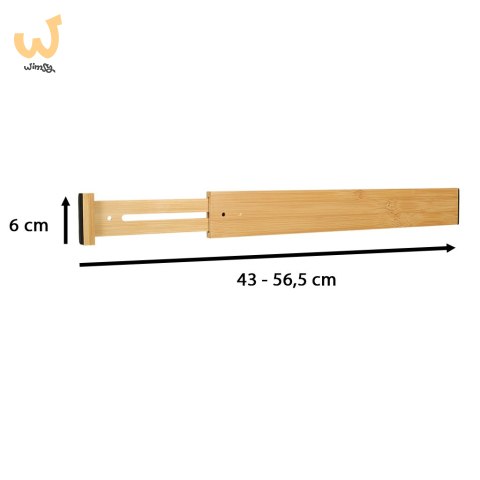 Organizer do szuflady bambusowy separator regulowany na sztućce narzedzia 56cm 1sztuka Organizer do szuflady bambusowy separator regulowany na sztućce narzedzia 56cm 1sztuka