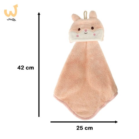 Ręcznik ręczniczek do rąk dla dzieci do przedszkola 42x25cm różowy królik Ręcznik ręczniczek do rąk dla dzieci do przedszkola 42x25cm różowy królik