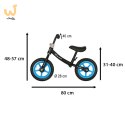 Rowerek biegowy Trike Fix Balance ultra lekki 1,8kg czarny niebieski