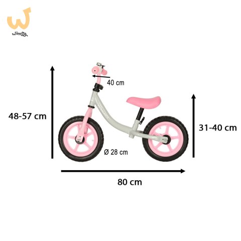 Rowerek biegowy Trike Fix Balance ultra lekki 1,8kg szary różowy Rowerek biegowy Trike Fix Balance ultra lekki 1,8kg szary różowy