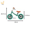 Rowerek biegowy Trike Fix Balance ultra lekki 1,8kg turkusowy