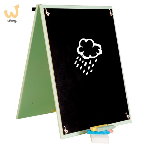 Tablica manipulacyjna drewniana dwustronna farma zielona 28 x 37,5 x 50 cm Tablica manipulacyjna drewniana dwustronna farma zielona 28 x 37,5 x 50 cm