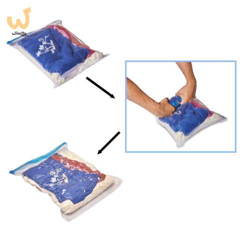 Worki próżniowe rolowane na ubrania 9 sztuk 3 rozmiary 35x50cm, 40x50cm, 50x70cm Worki próżniowe rolowane na ubrania 9 sztuk 3 rozmiary 35x50cm, 40x50cm, 50x70cm